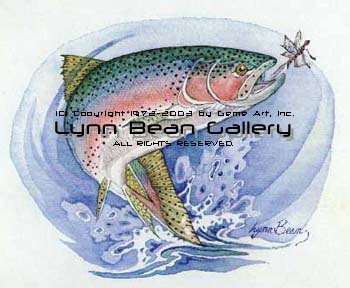 Rainbow Trout with Fly.