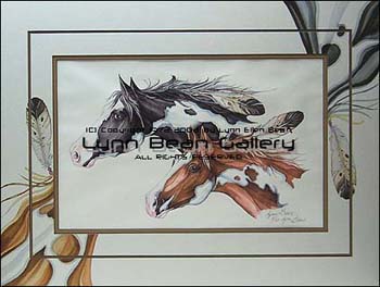 HORSES, EQUESTRIAN REMARQUE 18x24 03.