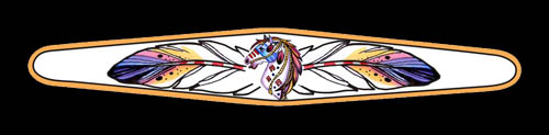 LYNN BEAN BRACELET BY-20 — FEATHERED WAR PONY.