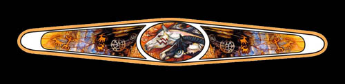 LYNN BEAN BRACELET BY-25 — PETROGLYPH WAR PONIES.