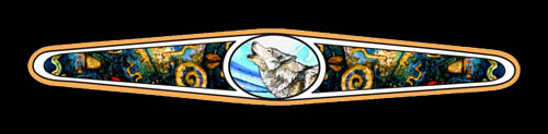 LYNN BEAN BRACELET BY-32 — HOWLING WOLF.